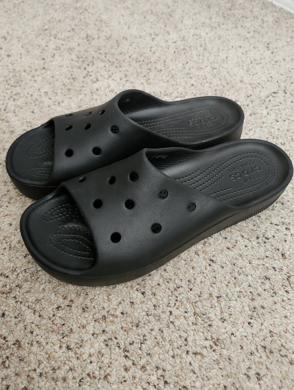 Crocs Classic Platform Black Slide